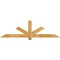 Ekena Millwork Kennewick Rough Sawn Timber Gable Bracket, Western Red Cedar, 72"W x 21"H x 4"D x 4"F, 7/12 Pitch GBW072X21X0404KEN00RWR - alternate 1